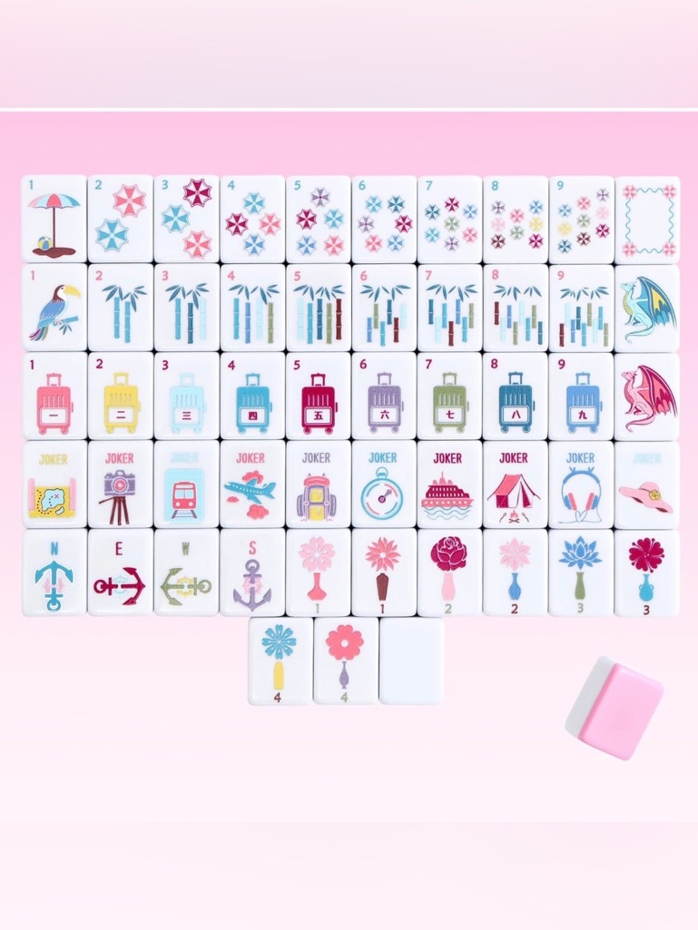 American Mahjong Tiles Jet Set